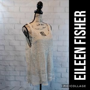 Exquisite Eileen Fisher cotton mesh top